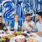 Navy Blue 21st Birthday Balloons for Him, 40 Inch Dark Royal Blue Foil 21 Balloon Numbers for Men (Dark Blue)